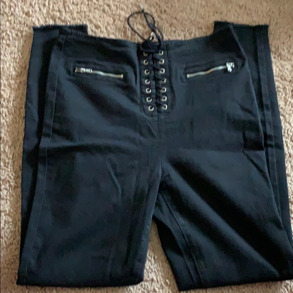 Black high waist jeans
